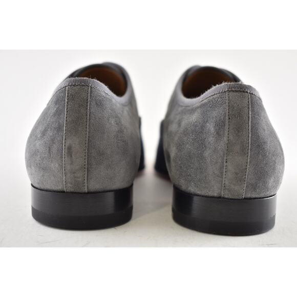 Christian Louboutin Mens Alpha Male Flat Black Grey Blue Dress Slip Loafer 43 10